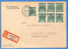 Allemagne Zone Soviétique - 1945 - Lettre Einschreiben De Leipzig - G31719 - Andere & Zonder Classificatie