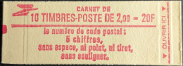 2274 C2 Conf. 5 Date 6/ 16.9.83 Carnet Liberté 2.00F Rouge - Moderne : 1959-...