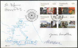 Martin Mörck. Denmark 2008. Art Museum Lousiana, Copenhagen.Michel 1497 - 1500 FDC. Signed. - FDC