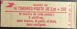 2274 C2 Conf. 7 Carnet Fermé Liberté 2.00F Rouge - Modernos : 1959-…