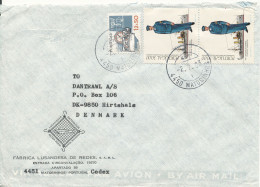 Portugal Air Mail Cover Sent To Denmark 2-7-1983 Topic Stamps - Storia Postale