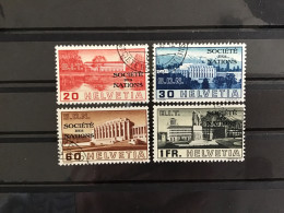Switzerland 1938 League Of Nations Used SG LN56-9 Mi 57-60 Yv 159-62 - Officials