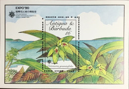 Antigua 1990 Expo Horticultural Exhibition Flowers Minisheet MNH - Otros & Sin Clasificación