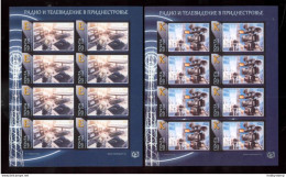 Label Transnistria 2023 Radio And Television In Transnistria 2Sheetlets**MNH Imperforated - Vignettes De Fantaisie