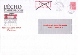 Entier FRANCE - PAP Enveloppe HORS COMMERCE Repiquage Echo Timbrologie Atout Timbres Oblitéré - TVP Luquet La Poste - Prêts-à-poster:Stamped On Demand & Semi-official Overprinting (1995-...)