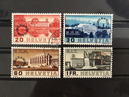 Switzerland 1938 League Of Nations Used SG LN60-3 Mi 61-4 Yv 167-70 - Servizio