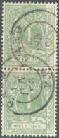 Belgique COB N°26 Paire - Cachet P.P. - (F936) - Bahnpoststempel