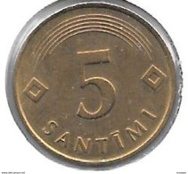 *latvia 5 Santimi 1992  Km 316   Xf+ - Lettonia