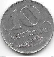 *latvia 10 Santimi 1922  2 Km 4  Xf+ - Lettonia