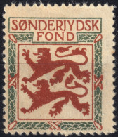 DANEMARK / DENMARK - 1920 "SØNDERJYDSK FOND" Stamp (Support To South Jutland Victims Of The War) - No Gum - Ongebruikt