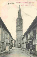 82 - Nègrepelisse - Rue De L'Eglise Et Clocher - Voyagée En 1913 - CPA - Voir Scans Recto-Verso - Negrepelisse