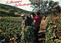 Vignes - Scènes De Vendanges - Les Vendanges En Bourgogne - CPM - Flamme Postale - Voir Scans Recto-Verso - Vignes