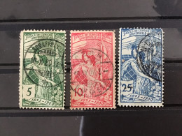 Switzerland 1900 25th Anniversary Of UPU Used SG 188-90 Mi 71-3 Yv 86-8 - Used Stamps