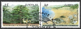 Cyprus 1999. Scott #934a (U) Europa, Natl. Park And Nature Preserves  (Complete Set) - Gebruikt