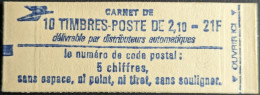 2319 C3 Conf. - Date 4/ 20.9.84 Carnet Fermé Liberté 2.10F Rouge - Modernos : 1959-…