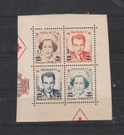 Princesse Charlotte Prince Rainier Croix Rouge Bloc - Unused Stamps