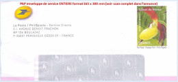Entier FRANCE - PAP Enveloppe Service Phil@poste Circulé 2007 - Votre Catalogue Prend Des Couleurs - TVP Sabot De Vénus - PAP: TSC En Semi-officiële Bijwerking