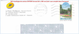 Entier FRANCE - PAP Enveloppe Service Phil@poste Obl. 2008 - Timbres Du Printemps - TVP Parc Floral De Paris - PAP: TSC Und Halboffizielle Aufdrucke