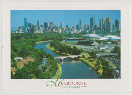 Australia VICTORIA VIC Yarra River & City Skyline MELBOURNE Nucolorvue 11ML154 Postcard C1990s - Melbourne