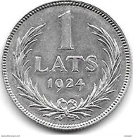 *latvia 1 Lats 1924   Km 7   Unc /ms63 - Lettonia