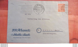 OPD: Orts-Brief Mit 8 Pf Wappen Geschn. PF II "PFENNIG" Tiefstehend MWSt.Halle (Saale) 6.11.45, Feinst!! Knr: 70 PF II - Storia Postale