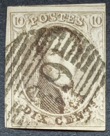 Belgie 1861 Medaillon Obp.nr.10  Used - 1858-1862 Medaillen (9/12)