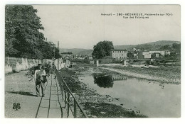 34 - B5035CPA - BEDARIEUX - Passerelle Sur L'ORB - Vue Des Fabriques - BOIS - Très Bon état - HERAULT - Bedarieux