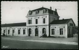 55 - B2323CPSM - LEROUVILLE - La Gare - Parfait état - MEUSE - Lerouville