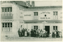 44 - T17506CPA - SAINT JULIEN DE CONCELLES - Restaurant SECHER -VIAUD, Au Bout Du Pont - Parfait état - LOIRE-ATLANTIQUE - Pontchâteau