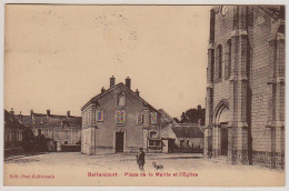 91 - B13716CPA - BALLANCOURT - Place De La Mairie Et Eglise - Très Bon état - ESSONNE - Ballancourt Sur Essonne