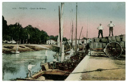 17 - B8157CPA - SAUJON - Quais  De Riberou - Très Bon état - CHARENTE-MARITIME - Saujon