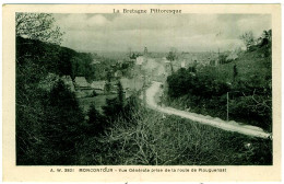 22 - B7228CPSM - MONCONTOUR - Vue Générale Prise De La Route De PLOUGUENAST - Très Bon état - COTES-D'ARMOR - Moncontour