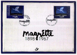 2755HK - Herdenkingskaart "Magritte" - Cartoline Commemorative - Emissioni Congiunte [HK]