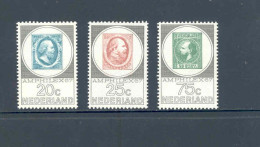 Netherlands  1967 Amphilex Philatelic Expo MNH ** NVPH 886/88 Yvert 853/56 - Timbres Sur Timbres