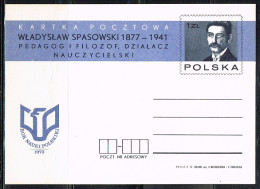 ECH L 22 - POLOGNE Entier Postal Philosophe Wladyslaw Spasowski - Entiers Postaux