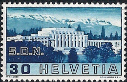 Schweiz Suisse 1938: Palais SdN GEBROCHENE SÄULE COLONNE CASSÉE Zu 212.2.02 Mi 322 ABART Yv 308 ** MNH  (Zu CHF 150.00) - Ungebraucht