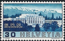 Schweiz Suisse 1938: Palais SdN GEBROCHENE SÄULE COLONNE CASSÉE Zu 212.2.02 Mi 322 ABART Yv 308 ** MNH  (Zu CHF 150.00) - Nuovi
