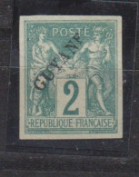 Guyane Française Variété  E De Guyane En F     2c Vert - Unused Stamps