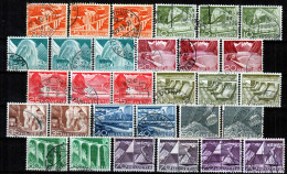 Switzerland / Helvetia / Schweiz / Suisse 1949 ⁕ Landscapes And Technical Mi.530-540 ⁕ 30v Used - Used Stamps