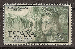 ESPAÑA SEGUNDO CENTENARIO SUELTO 1097** 60C VERDE  ISABEL LA CATOLIDA. - Ungebraucht