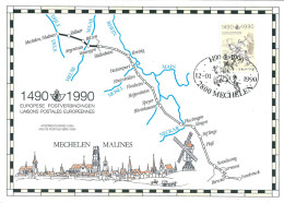 2350HK - Innsbruck-Mechelen - Inktvlekken Achteraan - Cartoline Commemorative - Emissioni Congiunte [HK]