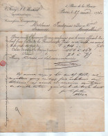 VP23.089 - 1873 - Lettre -  Commissions, Consignation FERRY - MOUTARD, Courtiers Assermentés à PARIS Pour MONTPELLIER - Petits Métiers