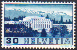 Schweiz Suisse 1938: Palais SdN GEBROCHENE SÄULE COLONNE CASSÉE Zu 212.2.02 Mi 322 ABART Yv 308 ** MNH  (Zu CHF 150.00) - Plaatfouten