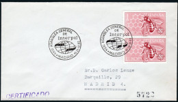 Madrid - Edi O 1448 - Mat Gomis 693 "Madrid - 14/IX/62 - Asamblea General De Interpol" - Briefe U. Dokumente