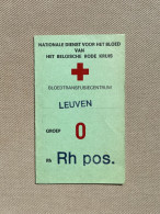 1982 - NATIONALE DIENST VOOR HET BLOED VAN HET BELGISCHE RODE KRUIS - Bloedtransfusiecentrum LEUVEN / MATTHEUS Wezemaal - Croix-Rouge