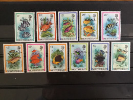 Montserrat 1984 Fishes Official Mint SG O42-52 Mi D32-42 - Montserrat