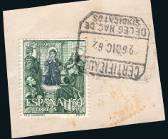 Madrid - Edi O 1467 - Fragmento Mat "Certificado - Deleg. Nac. De Sindicatos" - Used Stamps