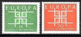 DEUTSCHLAND MI-NR. 406-407 POSTFRISCH(MINT) EUROPA 1963 - 1963