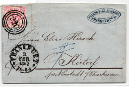 Thurn Und Taxis 32 Auf Brief Als Einzelfrankatur Typischer Taxisschnitt #NC992 - Storia Postale