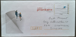 France : Gelopen Briefomslag "lettre Prioritaire"    Afstempeling : "La Poste" - PAP : Altri (1995-...)